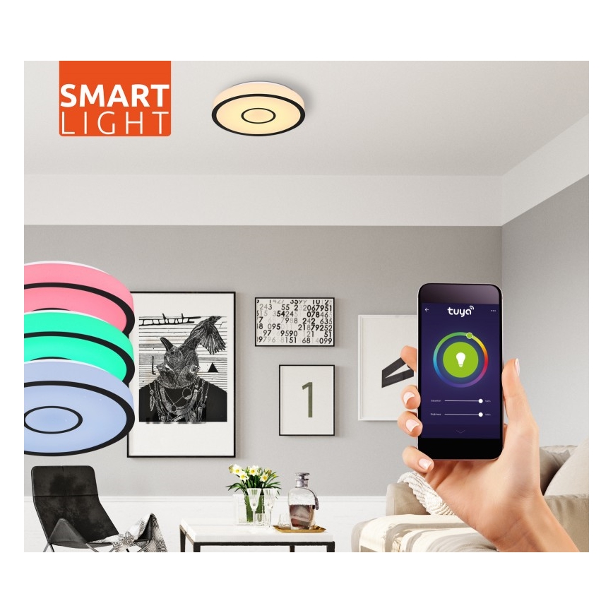 Globo- LED RGB kupatilsko svetlo sa prigušiva funkcijom LED/30W/230V IP44 Wi-Fi Tuya + daljinski upravljač