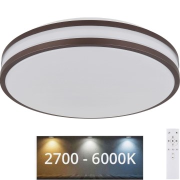 Globo - LED RGBW Prigušiva plafonjera LED/18W/230V 2700-6000K + Daljinski upravljač