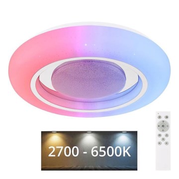 Globo - LED RGBW Prigušiva plafonjera LED/18W/230V 2700-6500K + Daljinski upravljač