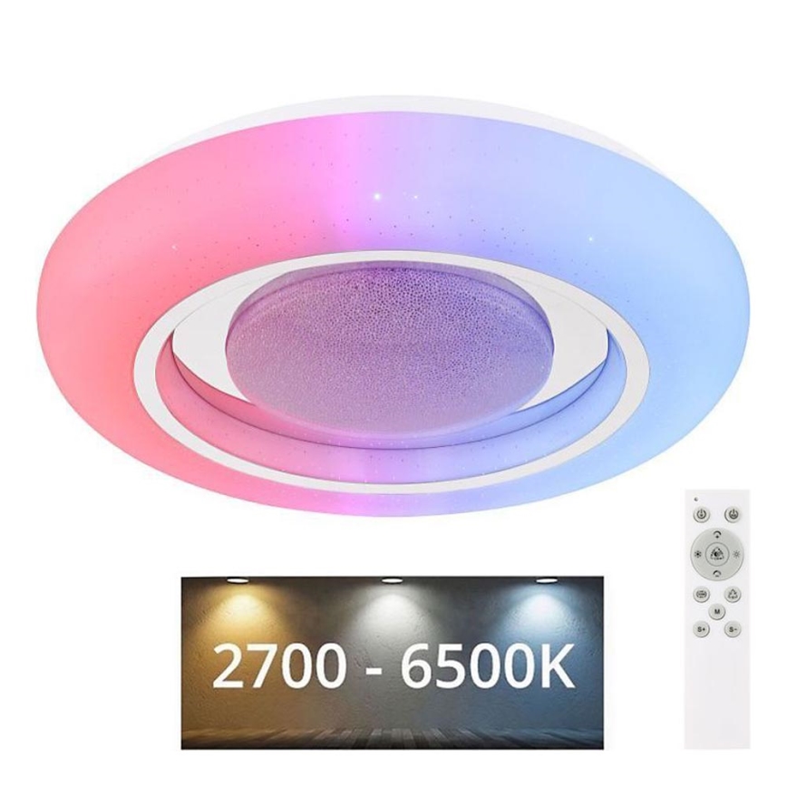 Globo - LED RGBW Prigušiva plafonjera LED/18W/230V 2700-6500K + Daljinski upravljač