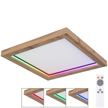 Globo - LED RGBW Prigušiva plafonjera LED/24W/230V 2700-6000K + Daljinski upravljač