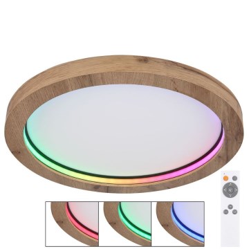 Globo - LED RGBW Prigušiva plafonjera LED/24W/230V 2700-6000K + Daljinski upravljač