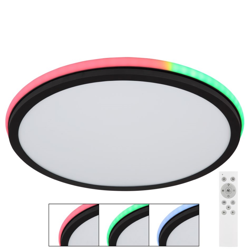 Globo - LED RGBW Prigušiva plafonjera LED/40W/230V 2700-6500K + Daljinski upravljač