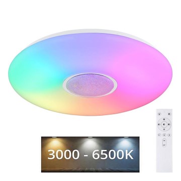 Globo - LED RGBW Prigušiva plafonjera LED/40W/230V 3000-6500K + Daljinski upravljač