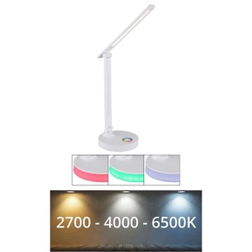 Globo - LED RGBW Prigušiva stona lampa na dodir LED/5W/230V + LED/2W 2700K/4000K/6500K bela