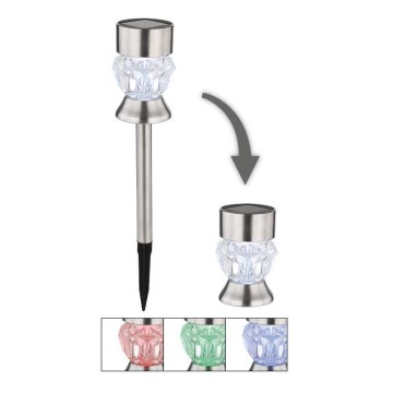 Globo - LED RGBW Solarna lampa 2u1 LED/0,06W/3V IP44
