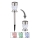 Globo - LED RGBW Solarna lampa 2u1 LED/0,06W/3V IP44