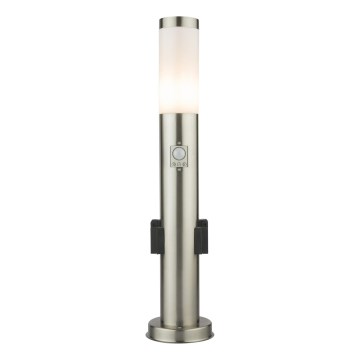 Globo - LED Spoljašnja lampa sa senzorom i 2 utičnice LED/9W/230V 60 cm IP44
