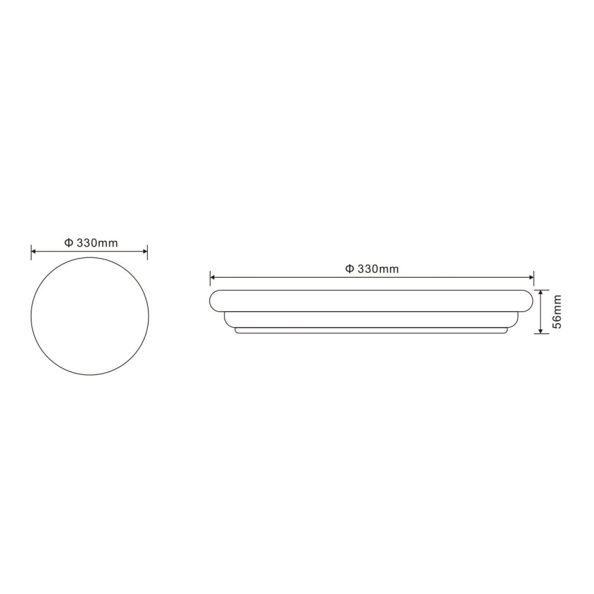 Globo - LED Spoljašnja plafonjera 1xLED/24W/230V IP54