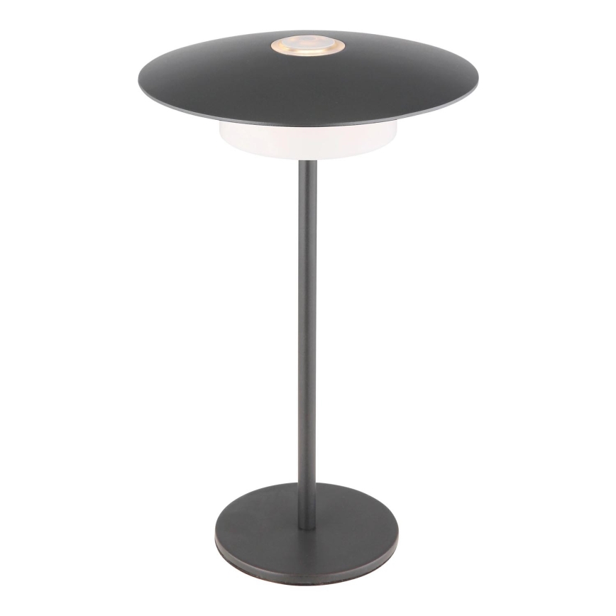 Globo - LED spoljna punjiva dodirna stona lampa LED/3W/3,7V 1800/2700/3000K IP44 1800 mAh siva