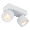 Globo - LED spot svetiljka 2xLED/6W/230V bela