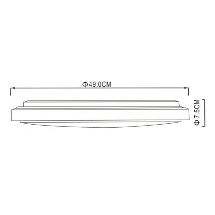 Globo - LED Stropna svjetiljka LED/32W/230V 3000/4000/6000K pr. 49 cm