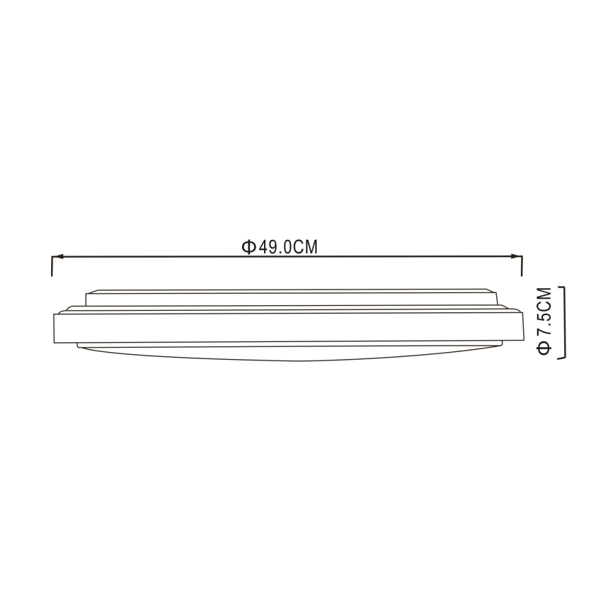 Globo - LED Stropna svjetiljka LED/32W/230V 3000/4000/6000K pr. 49 cm