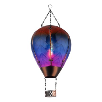 Globo - LED Viseća solarna dekoracija 24xLED/0,2W/3V IP44 leteći padobran