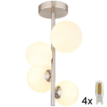 Globo - LED Viseći luster 4xG9/3W/230V mat krom