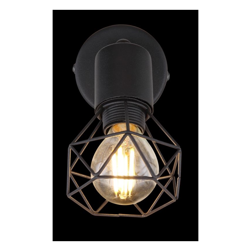 Globo - LED Zidna reflektorska lampa 1xE14/6W/230V crno