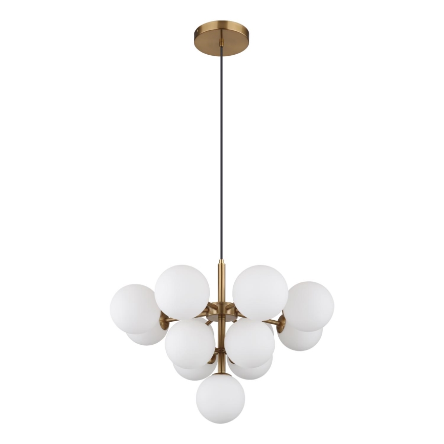 Globo - Luster na sajli 13xG9/5W/230V pr. 56 cm zlatna