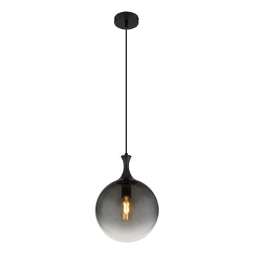 Globo - Luster na sajli 1xE27/10W/230V pr. 25 cm crno