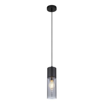Globo - Luster na sajli 1xE27/25W/230V pr. 10,5 cm crno