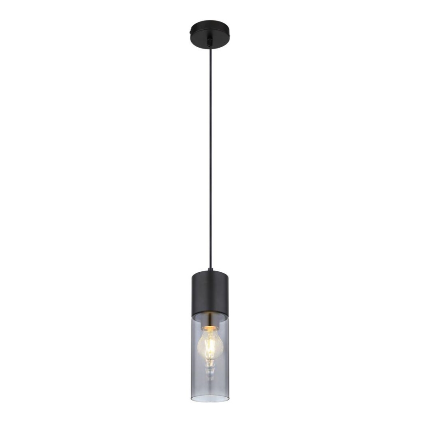 Globo - Luster na sajli 1xE27/25W/230V pr. 10,5 cm crno
