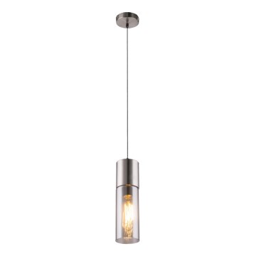 Globo - Luster na sajli 1xE27/25W/230V pr. 10,5 cm mat krom