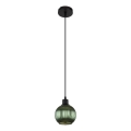 Globo - Luster na sajli 1xE27/25W/230V pr. 15 cm zelena