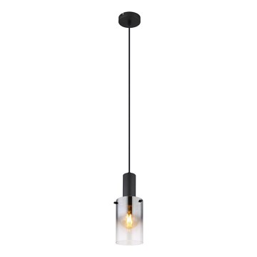 Globo - Luster na sajli 1xE27/40W/230V pr. 12,5 cm crno