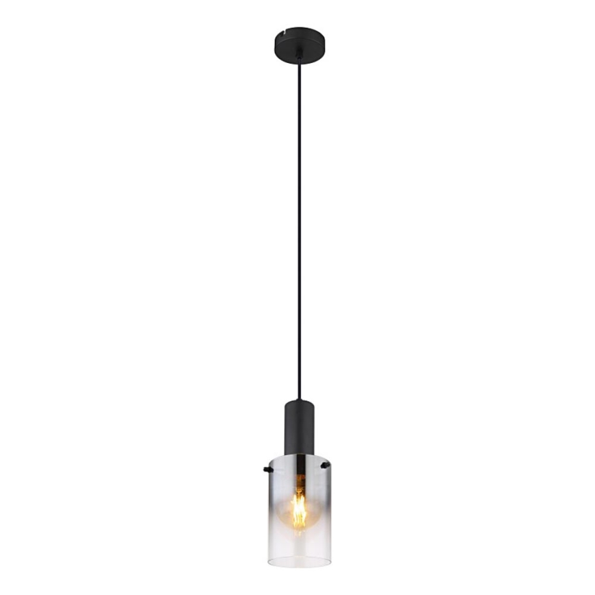 Globo - Luster na sajli 1xE27/40W/230V pr. 12,5 cm crno