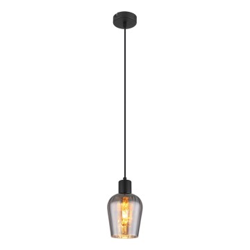 Globo - Luster na sajli 1xE27/40W/230V pr. 13,5 cm crno
