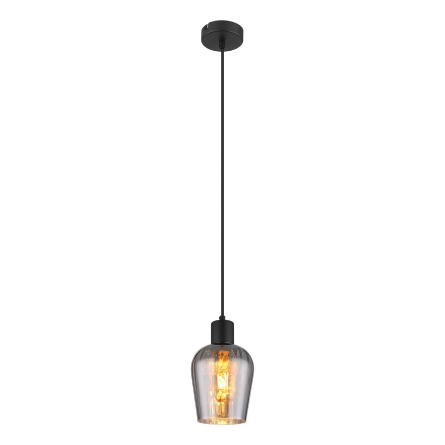 Globo - Luster na sajli 1xE27/40W/230V pr. 13,5 cm crno