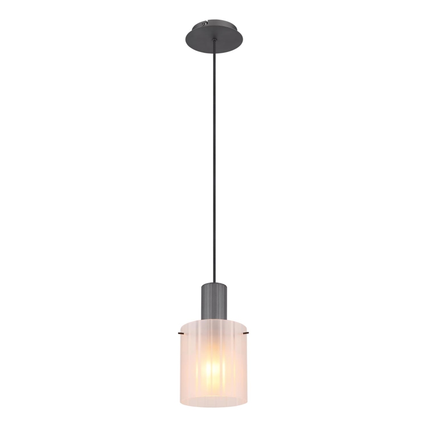 Globo - Luster na sajli 1xE27/40W/230V pr. 18 cm bela