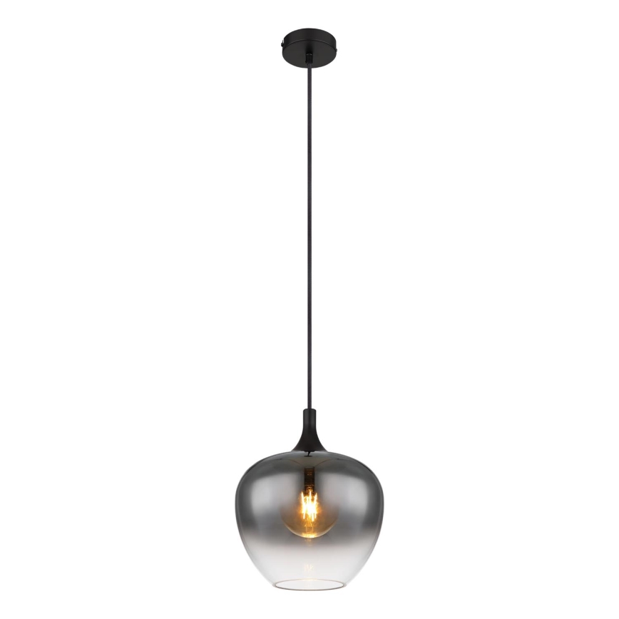 Globo - Luster na sajli 1xE27/40W/230V pr. 24 cm crno