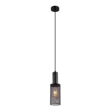 Globo - Luster na sajli 1xE27/60W/230V crno