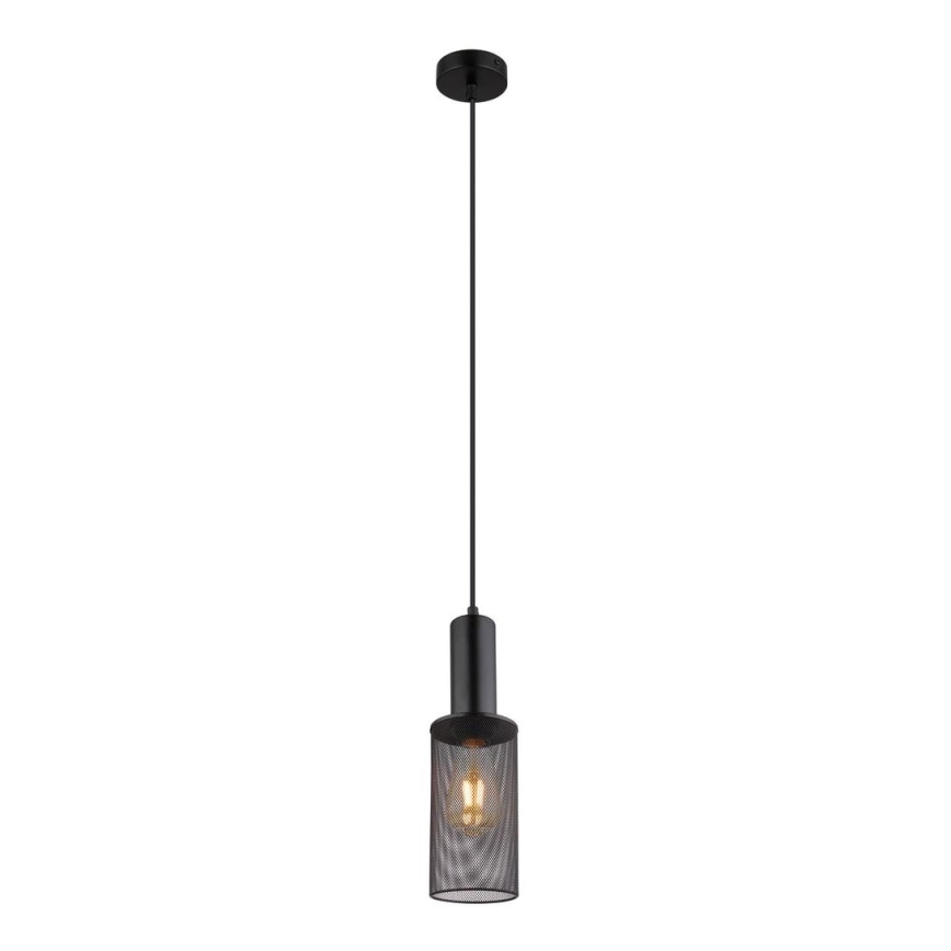 Globo - Luster na sajli 1xE27/60W/230V crno