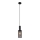 Globo - Luster na sajli 1xE27/60W/230V crno