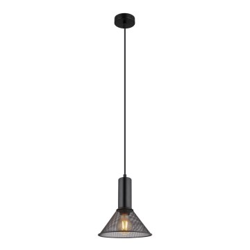 Globo - Luster na sajli 1xE27/60W/230V crno