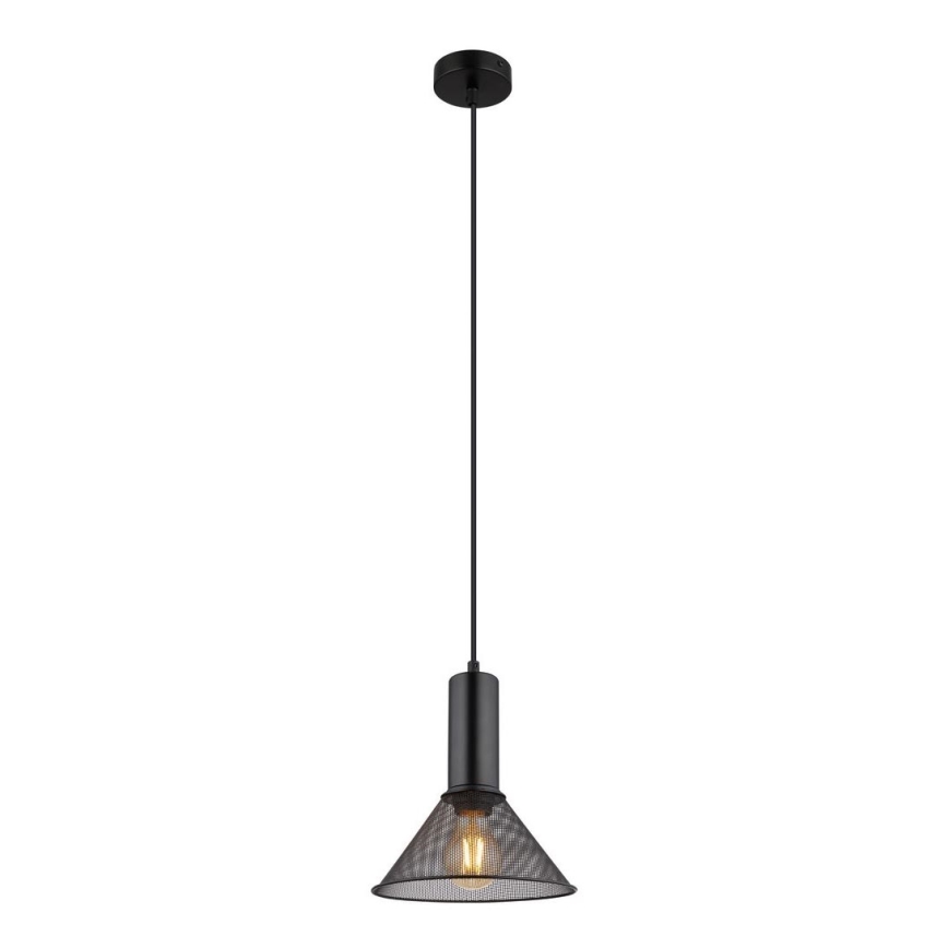 Globo - Luster na sajli 1xE27/60W/230V crno