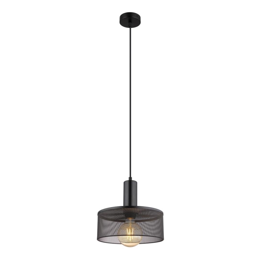 Globo - Luster na sajli 1xE27/60W/230V crno