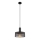 Globo - Luster na sajli 1xE27/60W/230V crno
