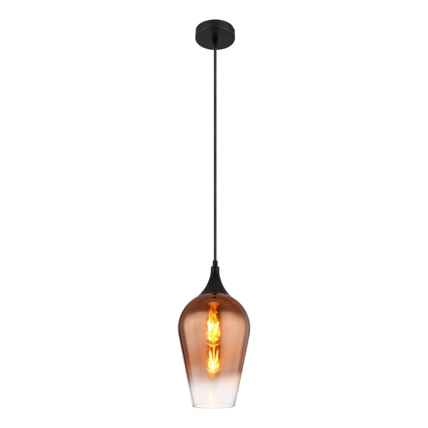 Globo - Luster na sajli 1xE27/60W/230V pr. 18 cm bakrena