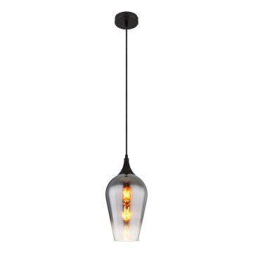 Globo - Luster na sajli 1xE27/60W/230V pr. 18 cm crno