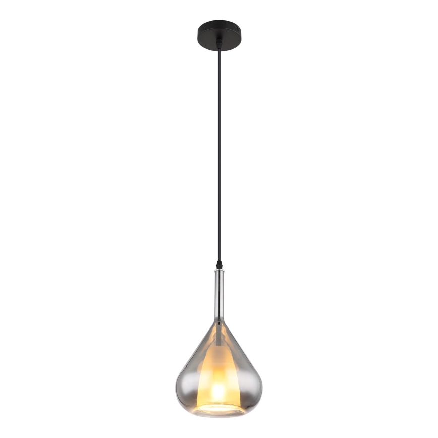 Globo - Luster na sajli 1xE27/60W/230V pr. 20 cm crno