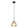 Globo - Luster na sajli 1xE27/60W/230V pr. 20 cm crno