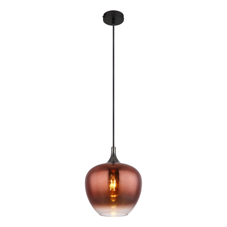 Globo - Luster na sajli 1xE27/60W/230V pr. 24 cm bakrena