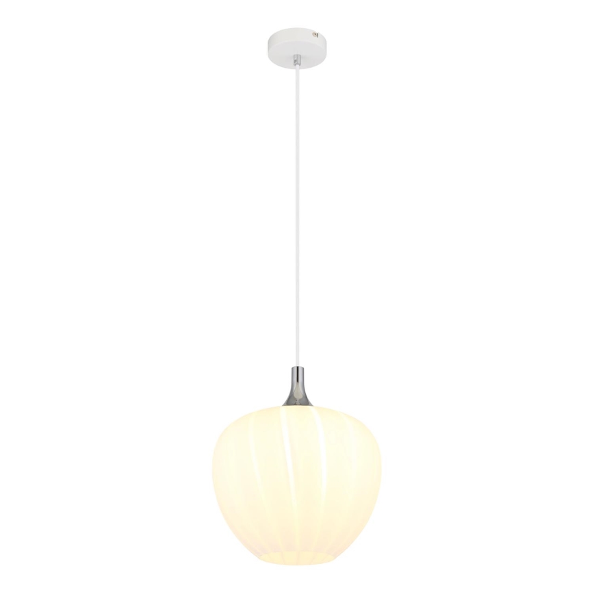 Globo - Luster na sajli 1xE27/60W/230V pr. 29 cm bela