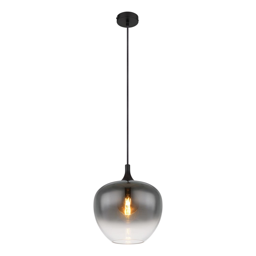 Globo - Luster na sajli 1xE27/60W/230V pr. 29 cm crno