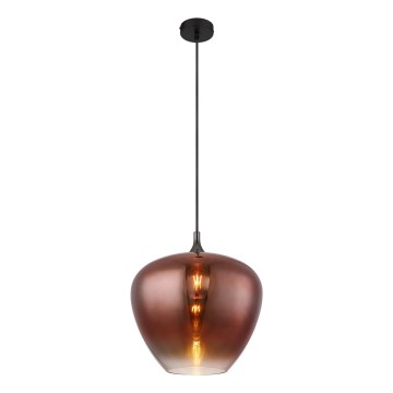 Globo - Luster na sajli 1xE27/60W/230V pr. 40 cm bakrena