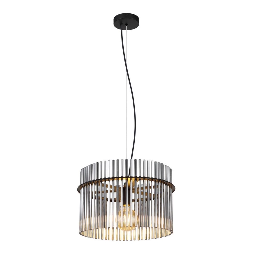 Globo - Luster na sajli 1xE27/60W/230V pr. 40 cm crno
