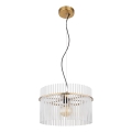 Globo - Luster na sajli 1xE27/60W/230V pr. 40 cm zlatna
