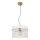 Globo - Luster na sajli 1xE27/60W/230V pr. 40 cm zlatna